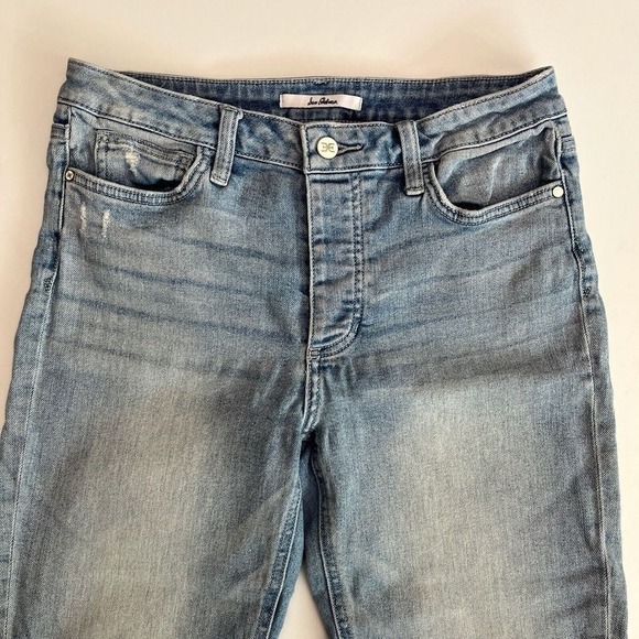 Sam Edelman Light Denim Distressed Jeans,‎ Light Denim Ripped Jeans Y1 - Picture 2 of 12